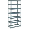 Global Equipment Extra Heavy Duty Shelving 36"W x 18"D x 96"H With 7 Shelves, No Deck, Gray 255563